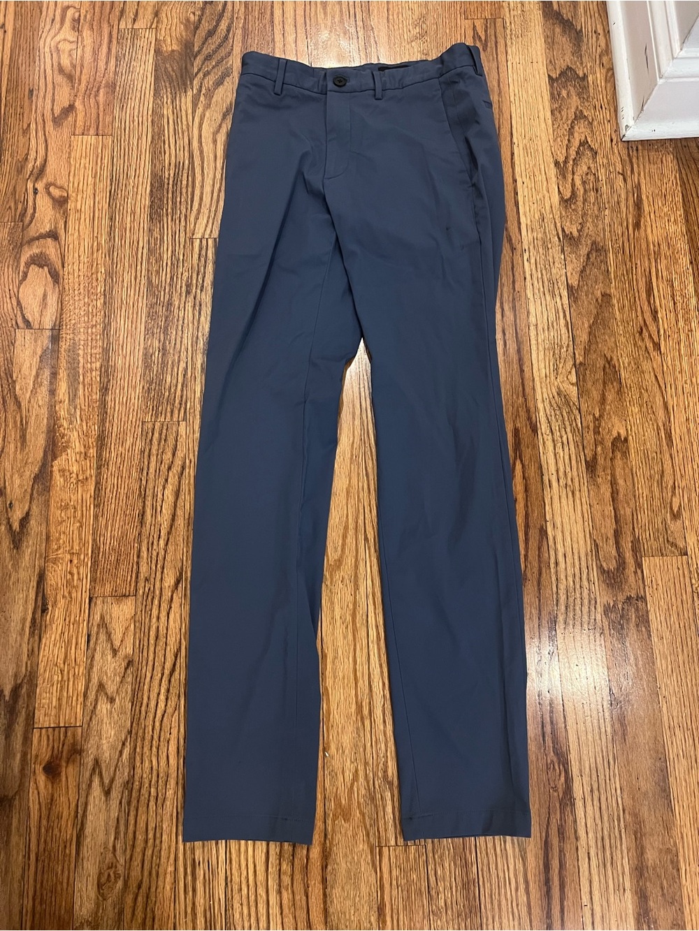 Theory Men's Chino Pants Stretch Performance Tech Trousers Blue Size 28 X 31